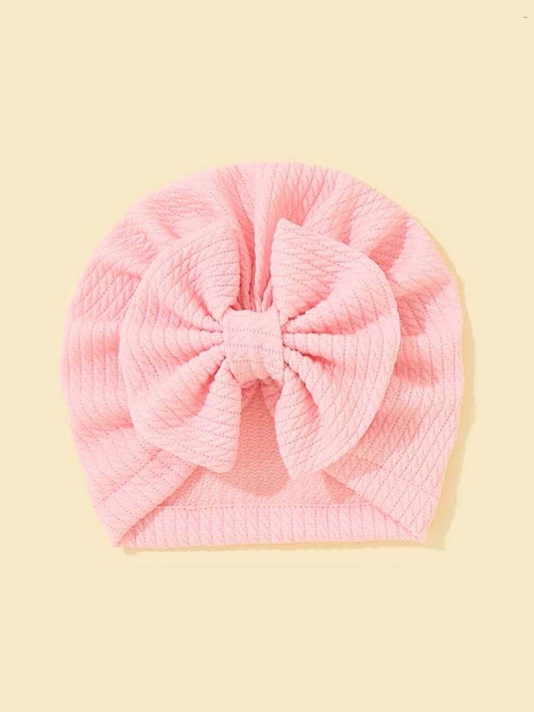 Baby Bow Turban Light Pink