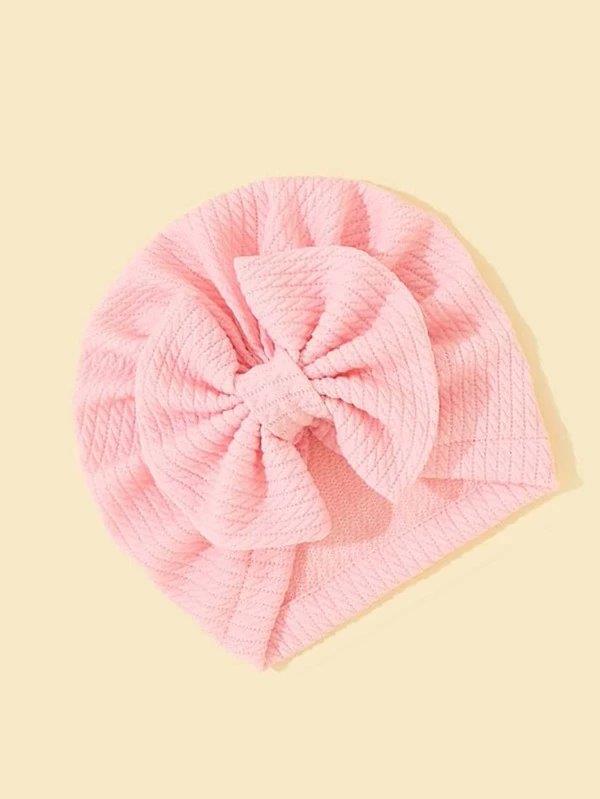 Baby Bow Turban Light Pink