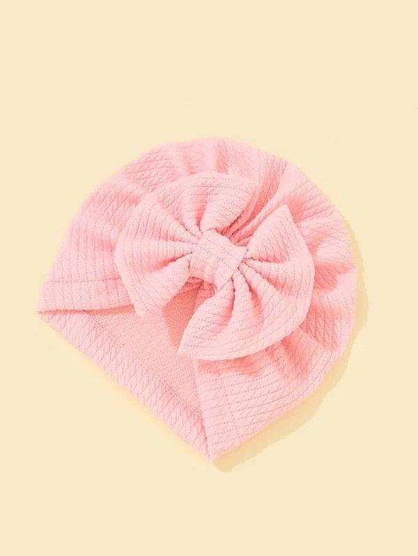 Baby Bow Turban Light Pink