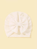 Baby Bow Turban White