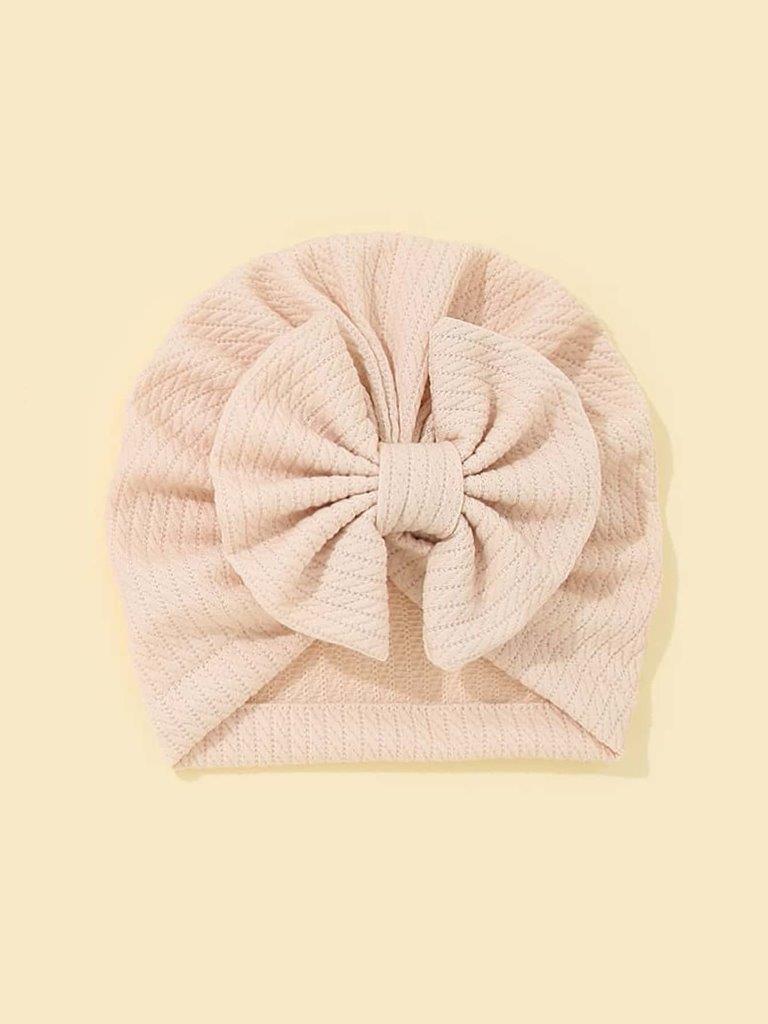 Baby Bow Turban Beige