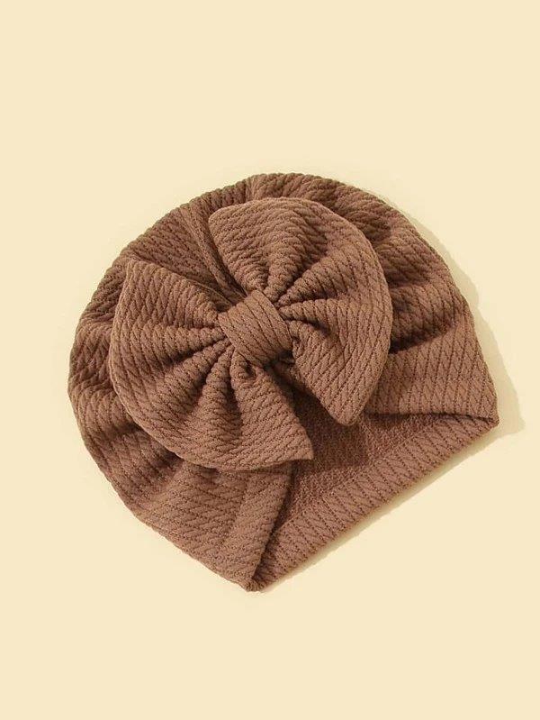 Baby Bow Turban Khaki