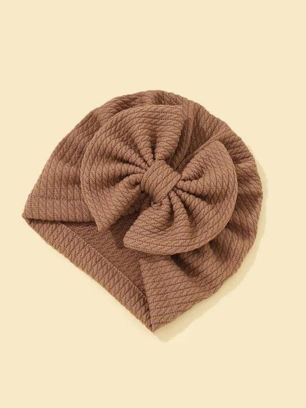 Baby Bow Turban Khaki