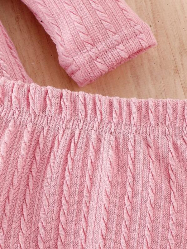Baby Ruffle Bodysuit And Ruffle Pants Set