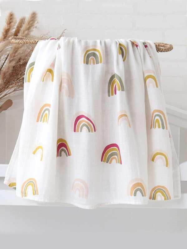 Baby Rainbow Muslin Blanket