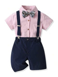 Toddler Boys Floral Bow Tie 3 Piece Set