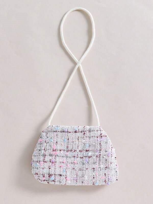 Toddler Girls Plaid Charm Dress With Bag