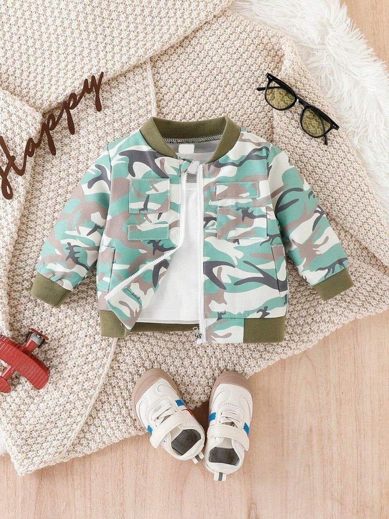 Baby Camo Print Jacket