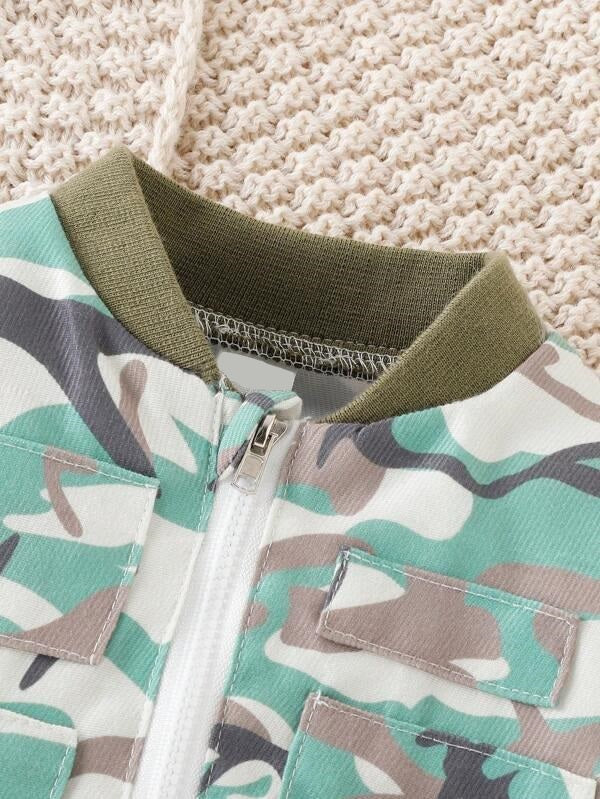 Baby Camo Print Jacket