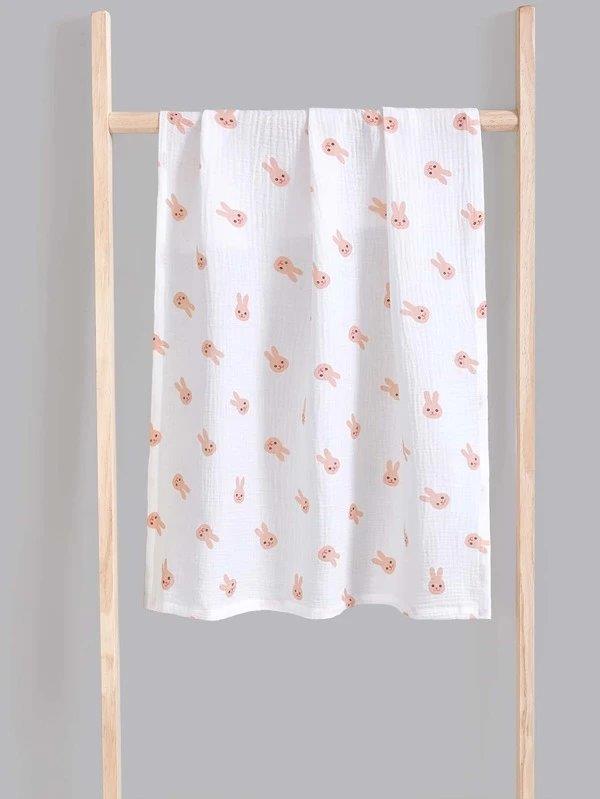 Baby Bunny Muslin Blanket