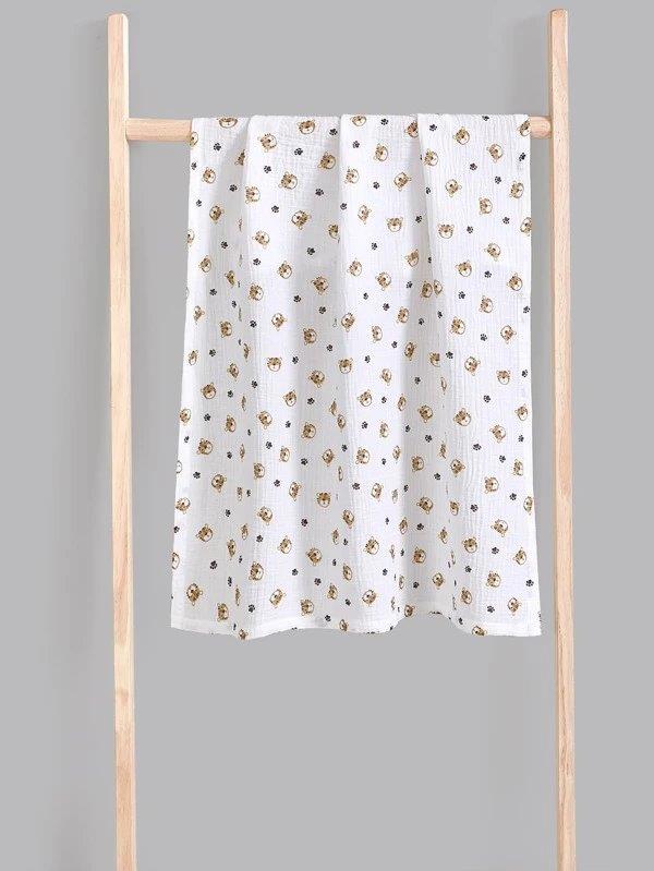 Baby Tiger Muslin Blanket