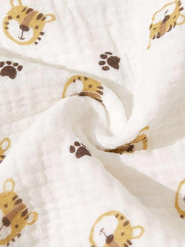 Baby Tiger Muslin Blanket