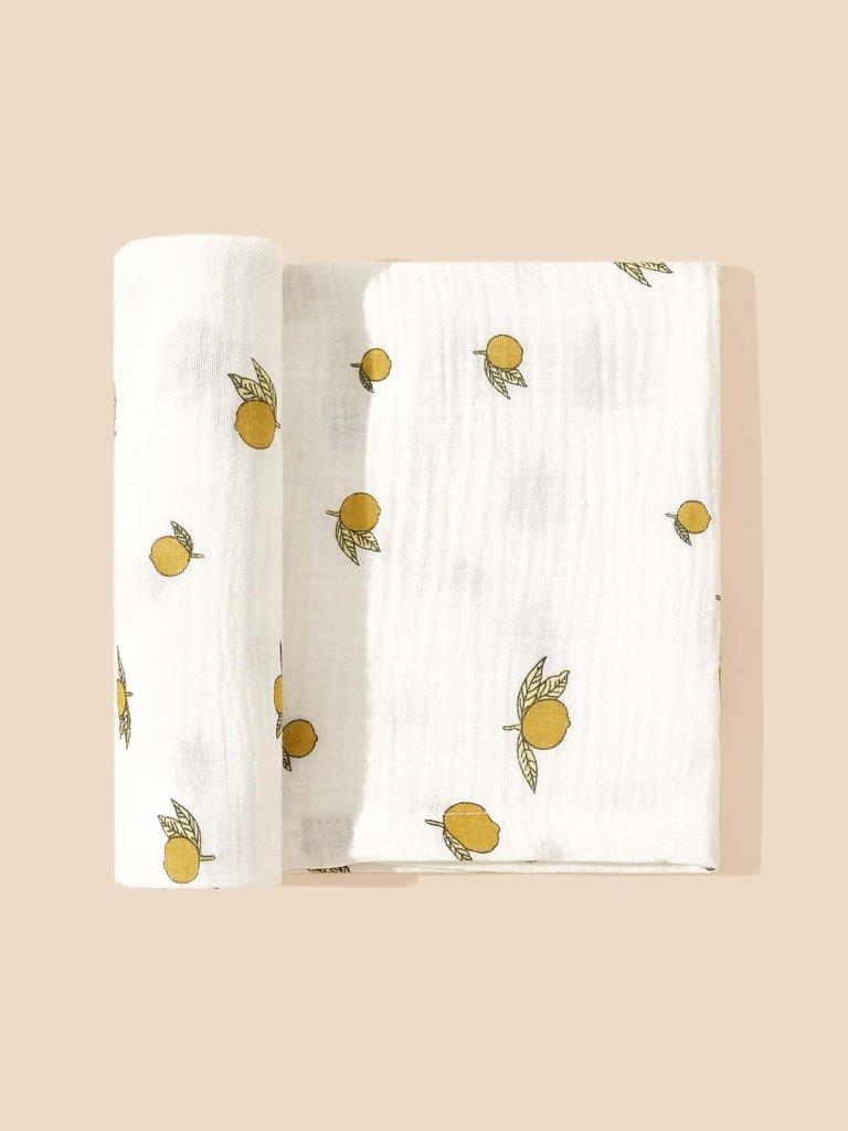 Baby Lemon Muslin Blanket