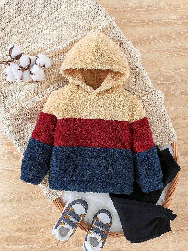 Baby Unisex Colour Teddy Hoodie