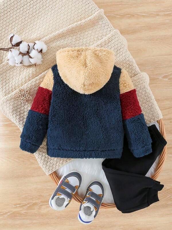 Baby Unisex Colour Teddy Hoodie
