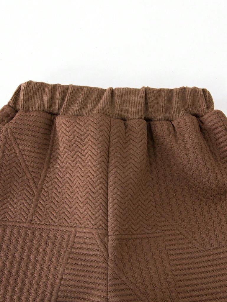 Baby Textured Pattern Sweatshirt And Pants Set