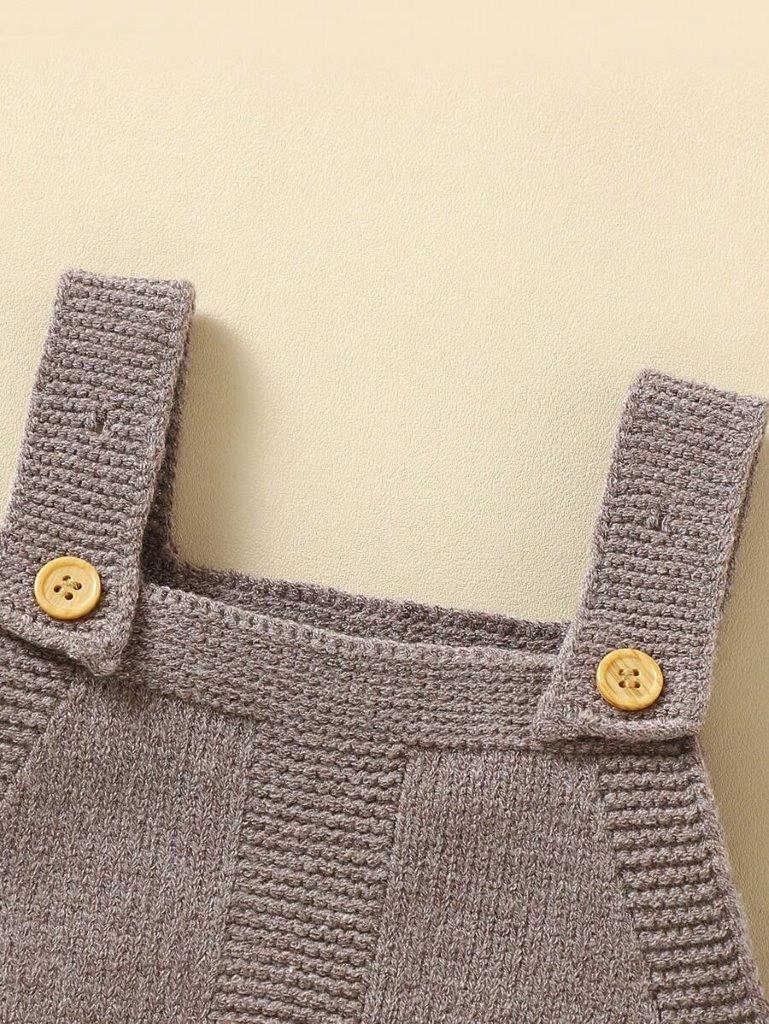 Baby Unisex Knitted Jumpsuit Without Tee