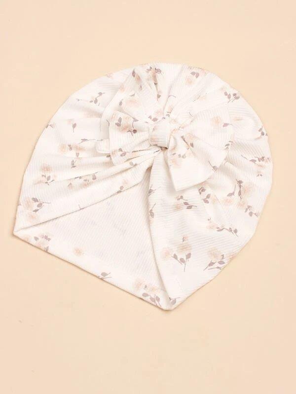 Baby Flower Bow Turban 1