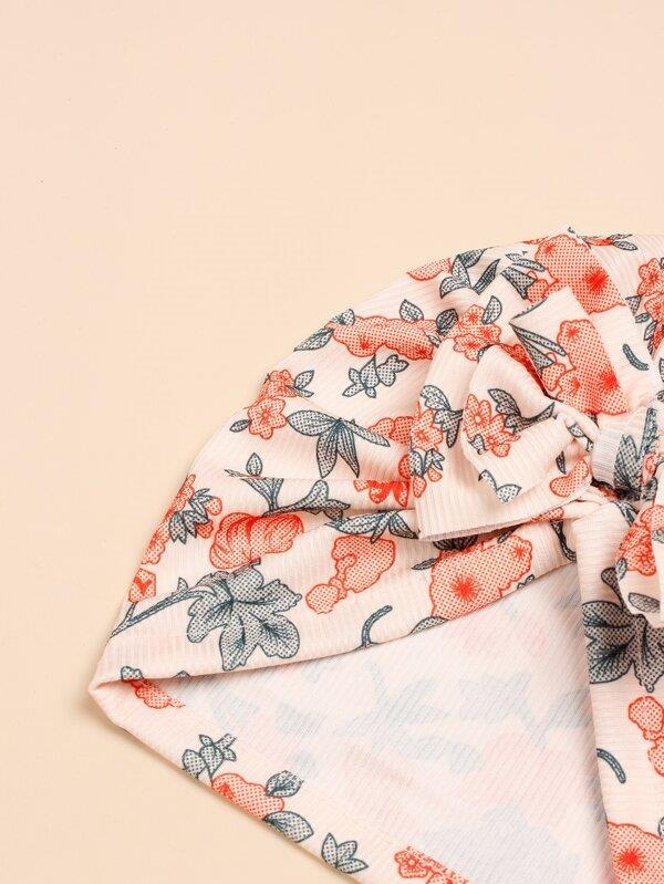 Baby Flower Bow Turban 2