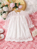 Baby Embroidery White Dress