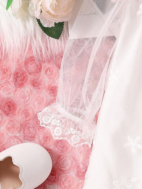 Baby Embroidery White Dress