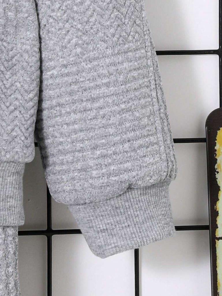 Baby Teddy Print Pullover And Pants Set