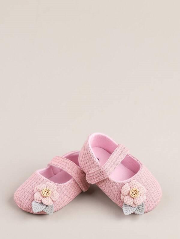 Baby Flower Button Mary Jane