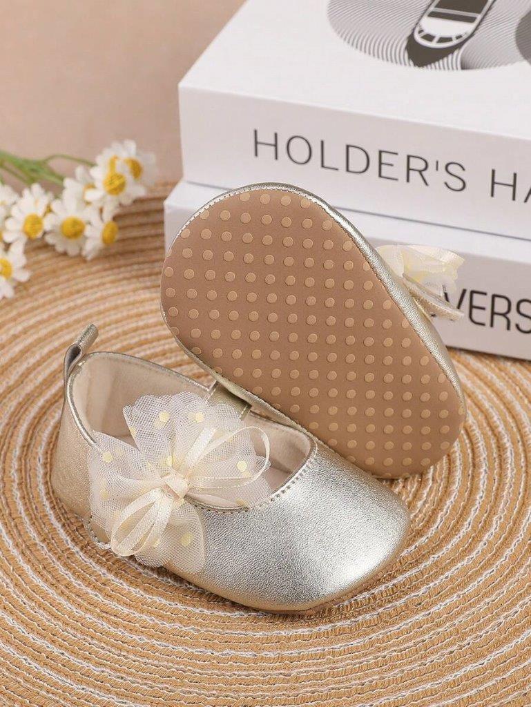 Baby Flower Princess Flats Rose Gold