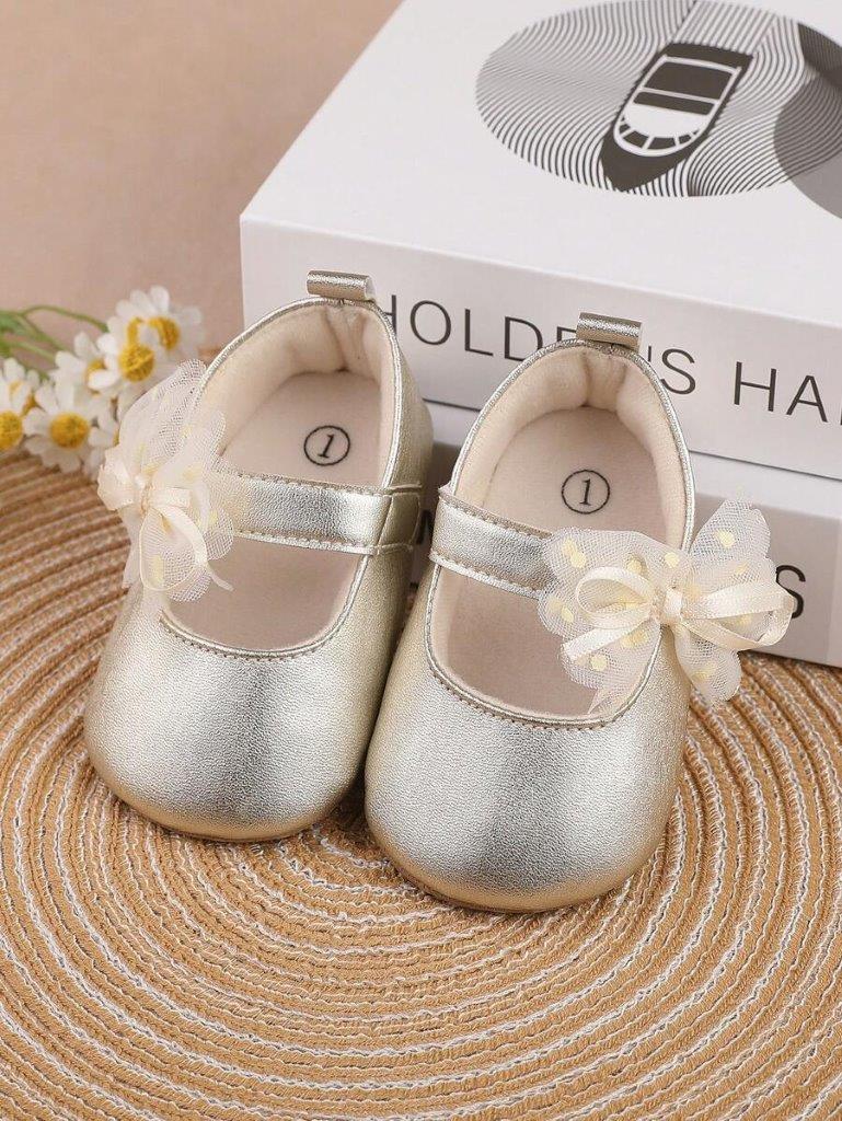 Baby Flower Princess Flats Rose Gold