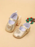 Baby Gold Heart Flats