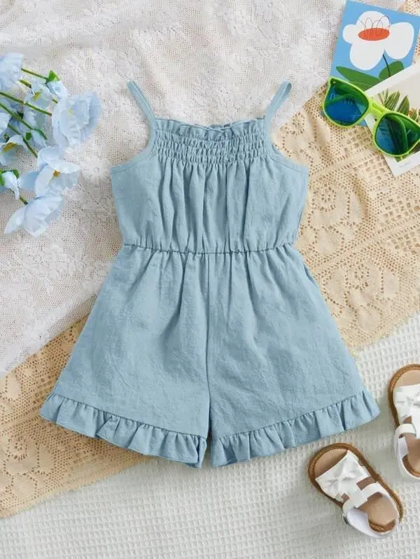 Baby Cami Romper Blue