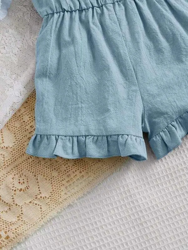 Baby Cami Romper Blue