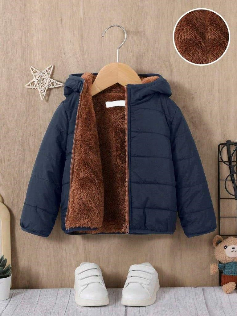 Baby Teddy Hooded Puffer Jacket