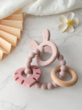 Baby Silicone Teether Pink