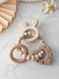 Baby Silicone Teether Brown Beige