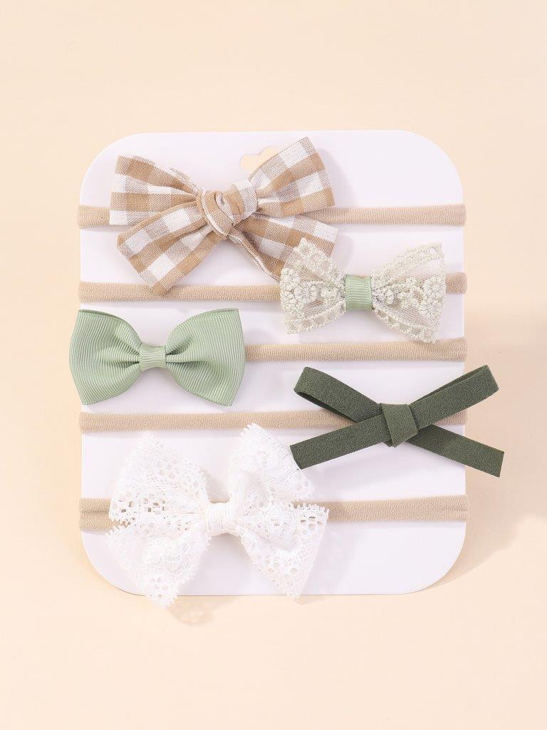Baby 5 Piece Headband Set mix 4