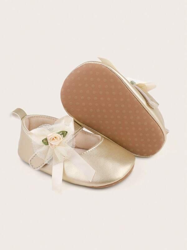Baby Flower Princess Flats Gold
