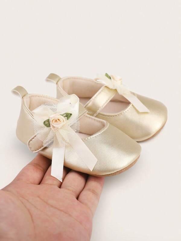 Baby Flower Princess Flats Gold
