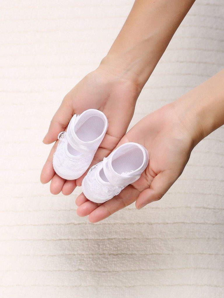 Baby Newborn White Shoes style 1