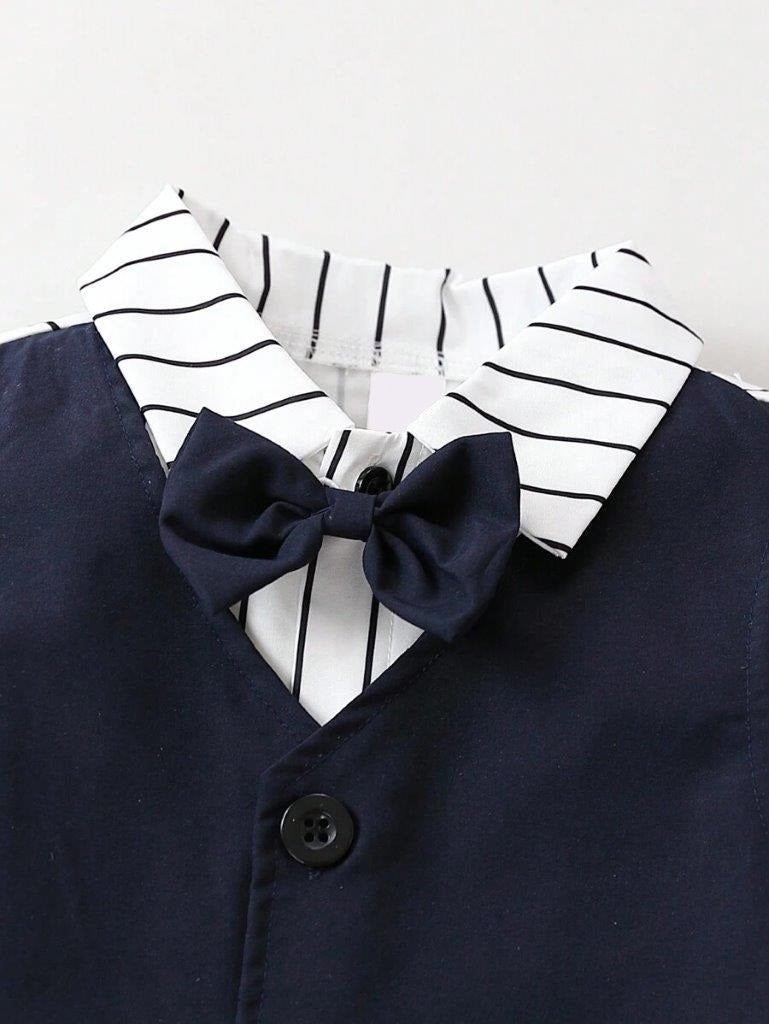 Toddler Boys 2 in 1 Stripe Shirt And Pants Set
