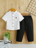 Baby Pocket Shirt And Pants Set