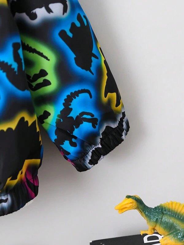 Toddler Boys Dino Hooded Jacket