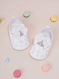 Baby White Flower Bow Flats