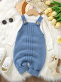Baby Knitted Cable Jumpsuit Without Tee