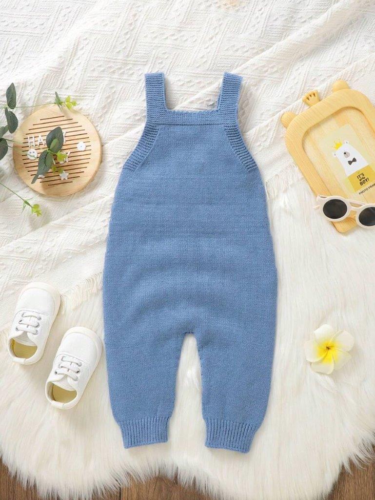 Baby Knitted Cable Jumpsuit Without Tee
