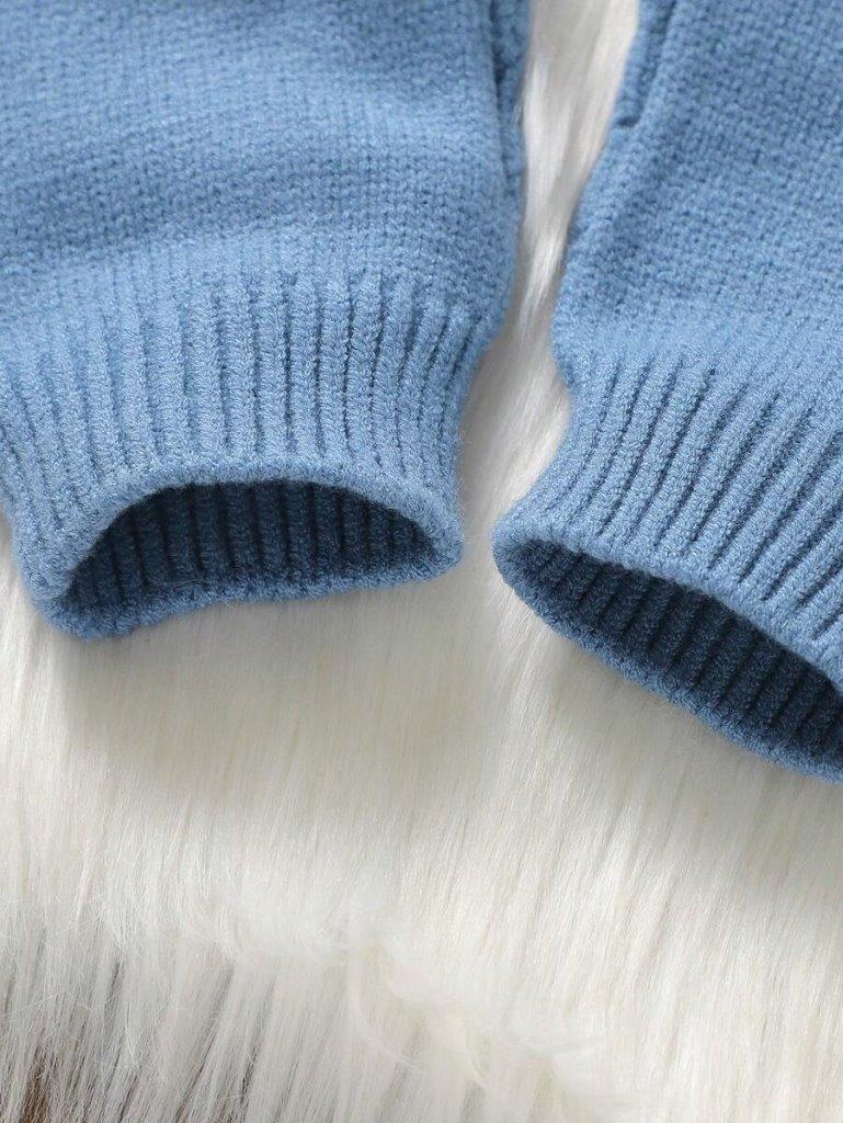 Baby Knitted Cable Jumpsuit Without Tee