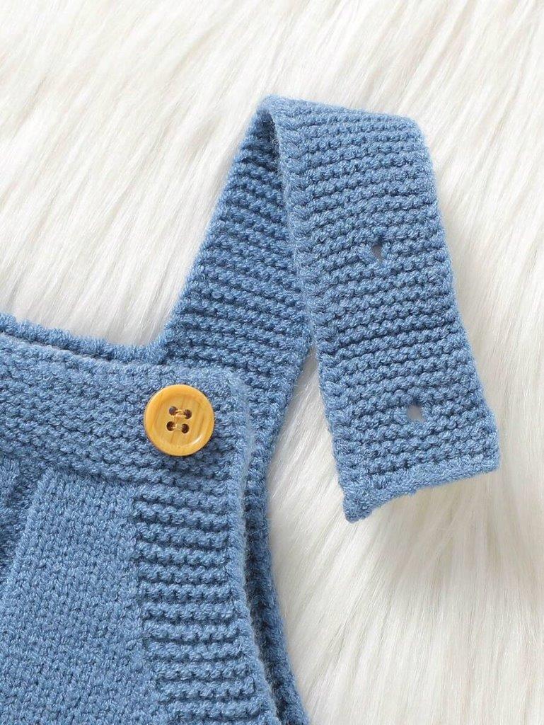 Baby Knitted Cable Jumpsuit Without Tee