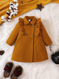 Baby Ruffle Trim Overcoat