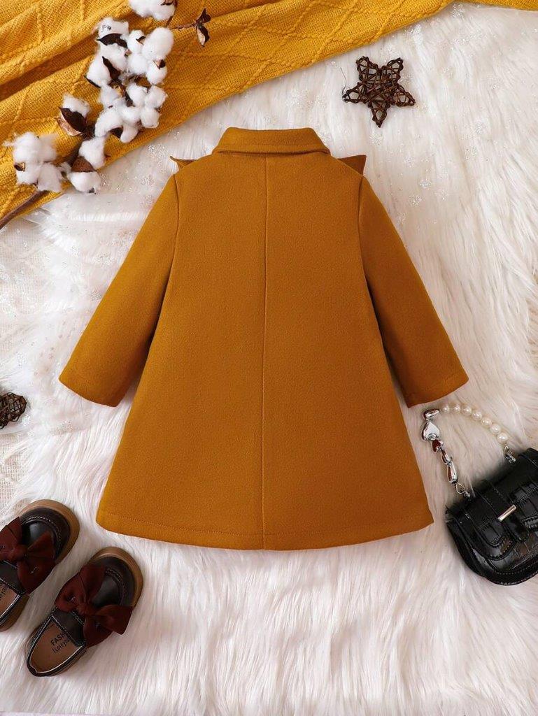 Baby Ruffle Trim Overcoat