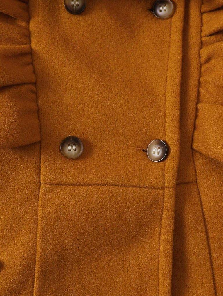 Baby Ruffle Trim Overcoat